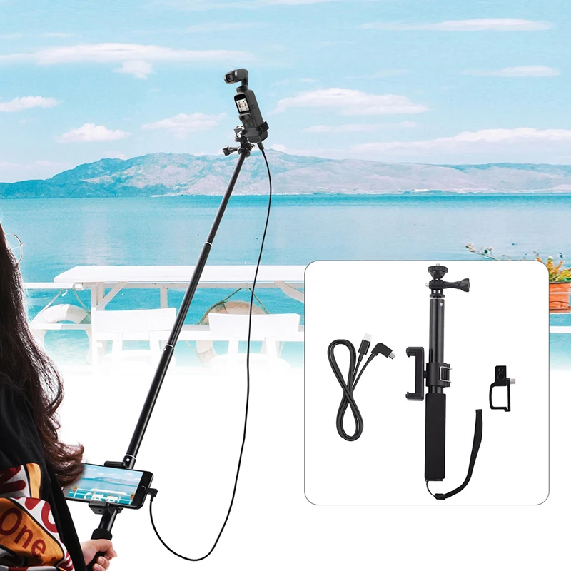 Selfie Stick for DJI OSMO Pocket 2 Gimbal Stabilizer Type c to Type c