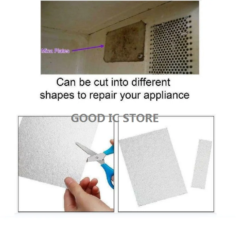 5PCS Free Shipping Galanz Original Microwave Oven Accessories Mica Insulation Board High Temperature Resistant46*126X0.5mm Thick