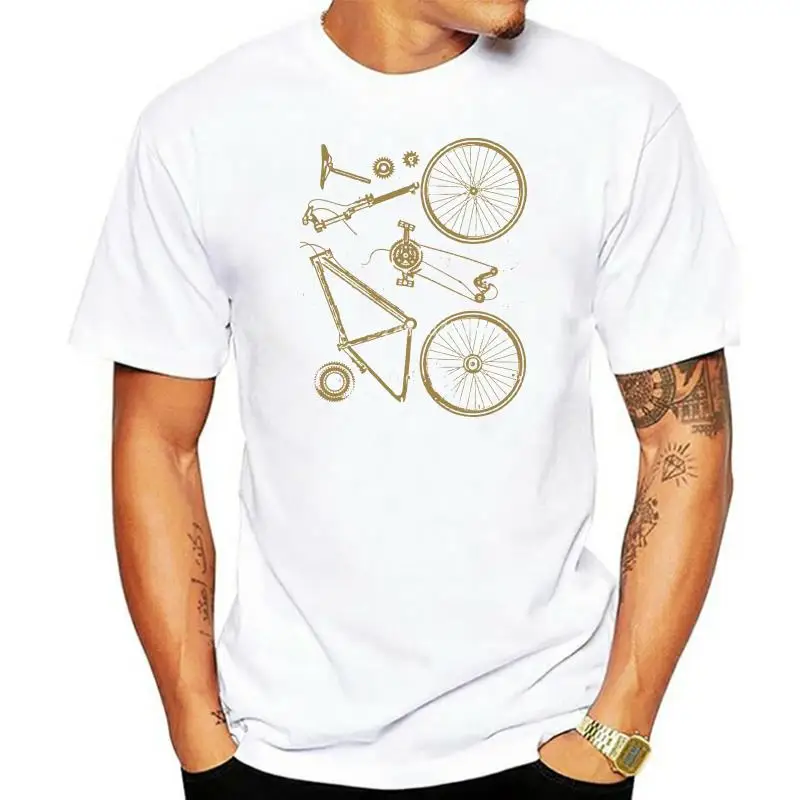 Partti Della Bici Devitente Da Uomo Ciclismo T-Shirt Bicicletta Mtb Strada Racer 100% Cotone Uomo Donna T Shirt Tees Custom