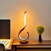 1PC Compact Modern Ironwork USB Three-color Dimming Desktop Decorative Lamp 1