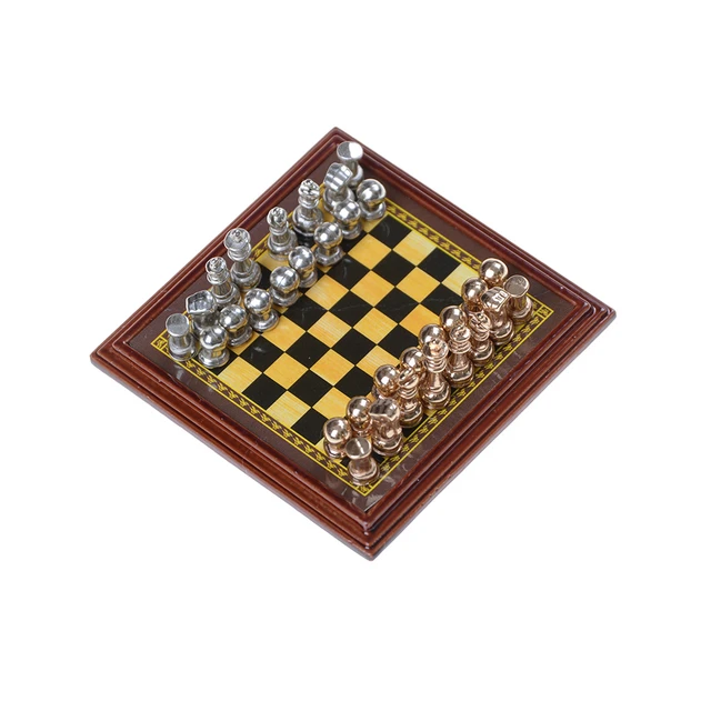 Chess Wooden Wooden Checker Board Solid Wood Pieces Folding Chess Board  High-end Puzzle Chess Game