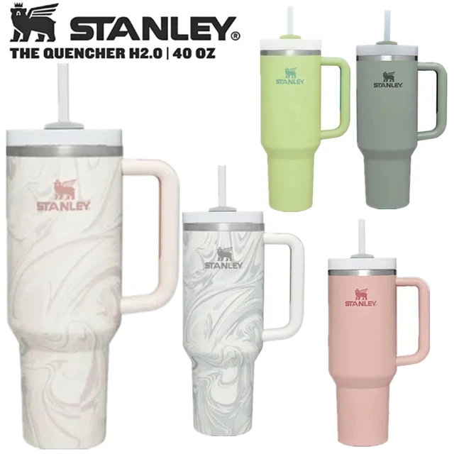 Stanley Tumbler with Handle Straw Lid Stainless Steel 30oz/40oz Vacuum  Insulated Car Mug Double Wall Thermal Iced Travel Cup - AliExpress