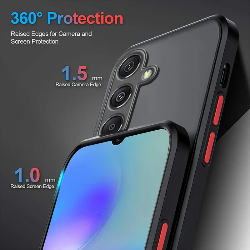 Shockproof Matte Back Cover Armor Phone Case