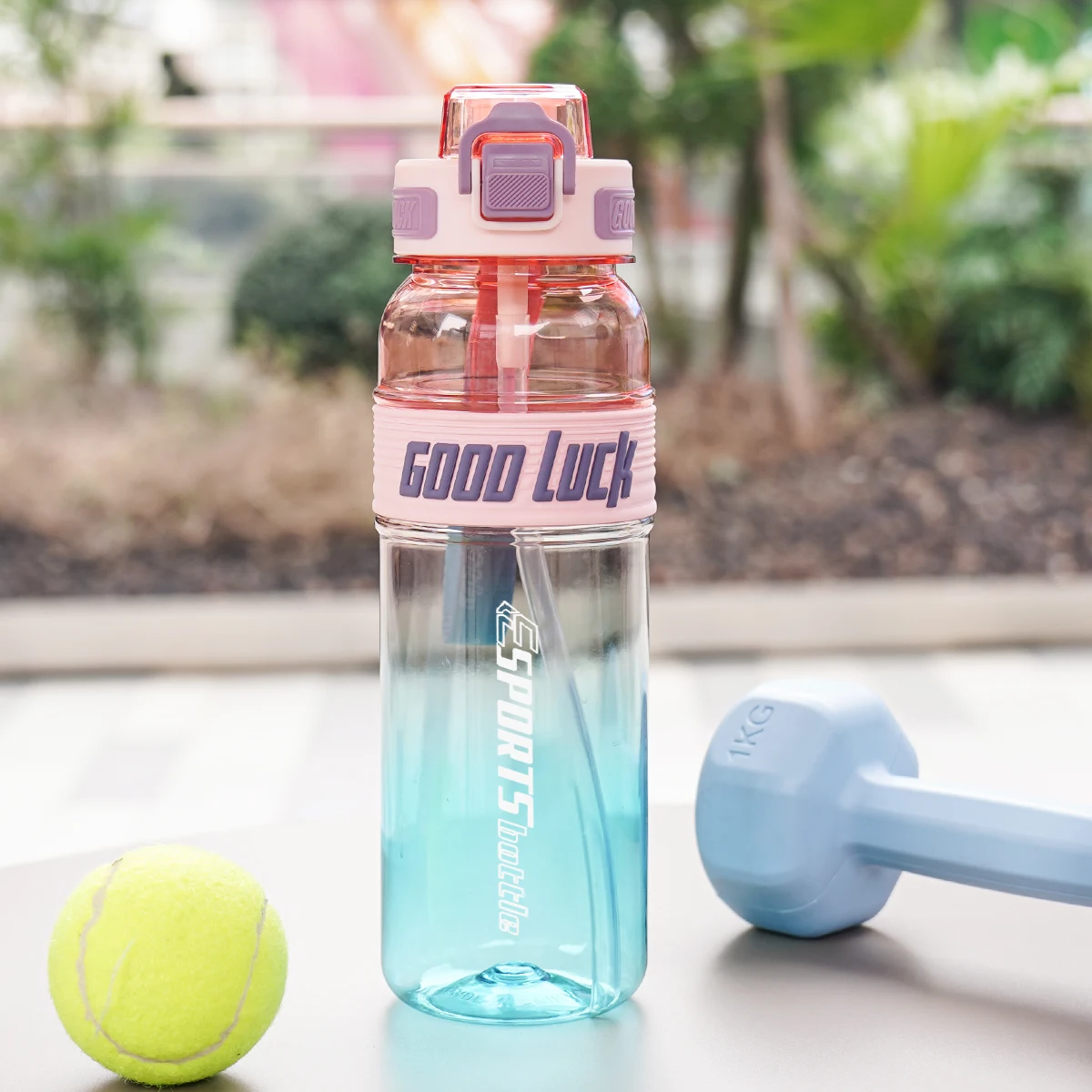 1pc 950ml/31o 750ml/26oz 550ml/18oz outdoor sports water bottle, suitable for fitness, sports, birthday gifts