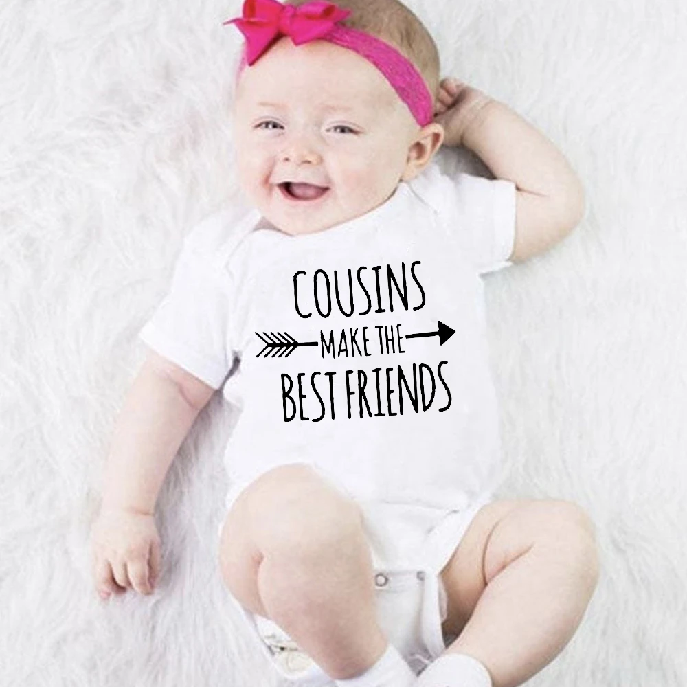 Cousins Make The Best Friends Toddler Baby Infant Clothes Short Sleeve