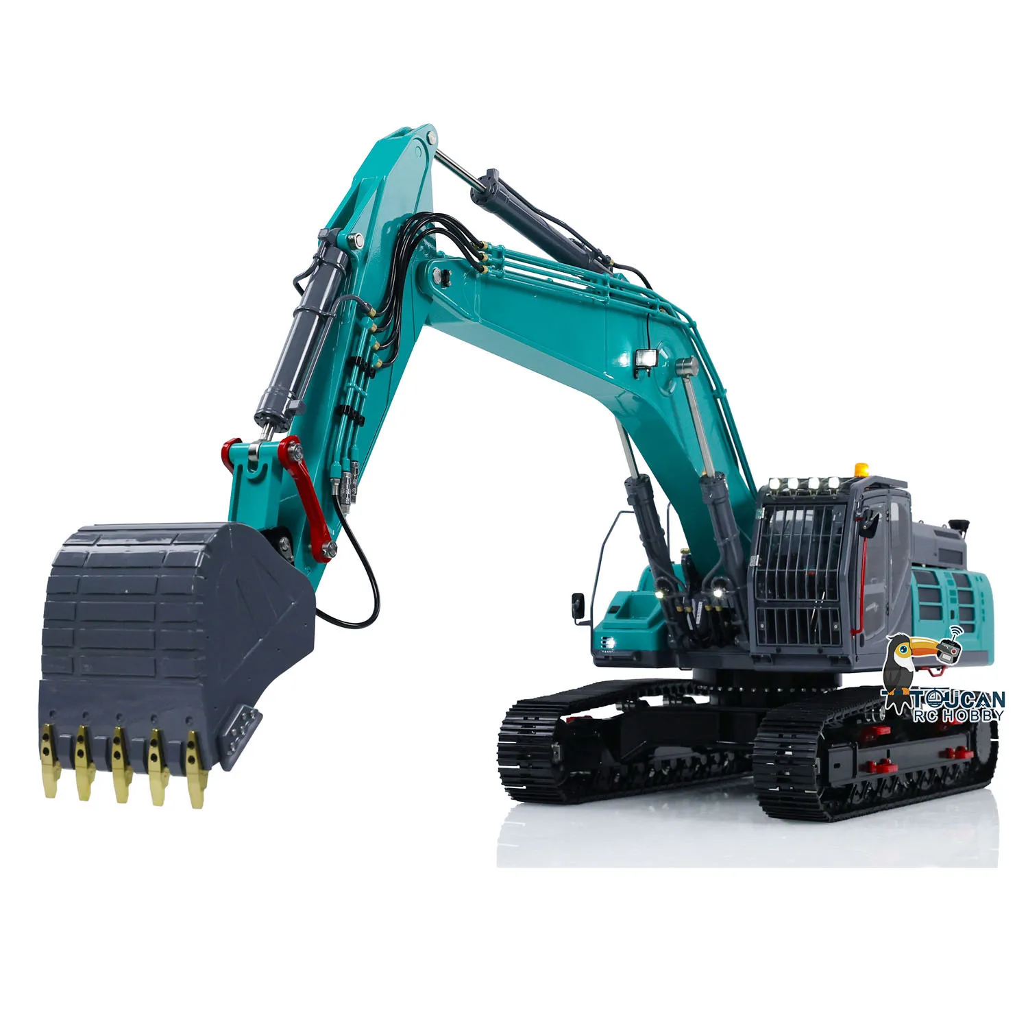1/14 LESU SK500LC RC Digger Painted Finished Remote Control Hydraulic Excavator Trucks Cars Vehicle Digger Model for Boys 3
