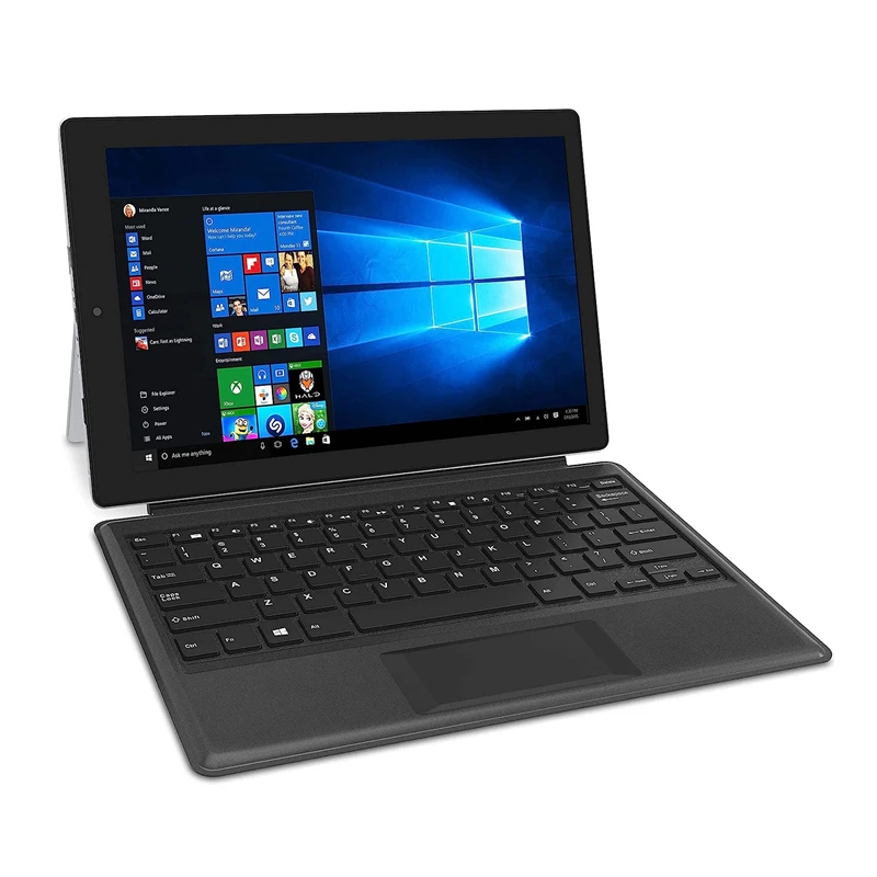 2in1 Tablet PC Hot Sale 11.6 INCH 4GBDDR+64GB W122 Windows 10 Z8300 CPU With Docking Keyboard Dual Cameras HDMI-Compatible WIFI 3