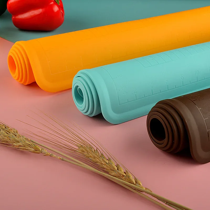 Thickening Rolling Dough Mat Sheet with Scale Large Non-Stick Silicone Baking Mat High Temperature Fondant Pastry Cake Board Pad