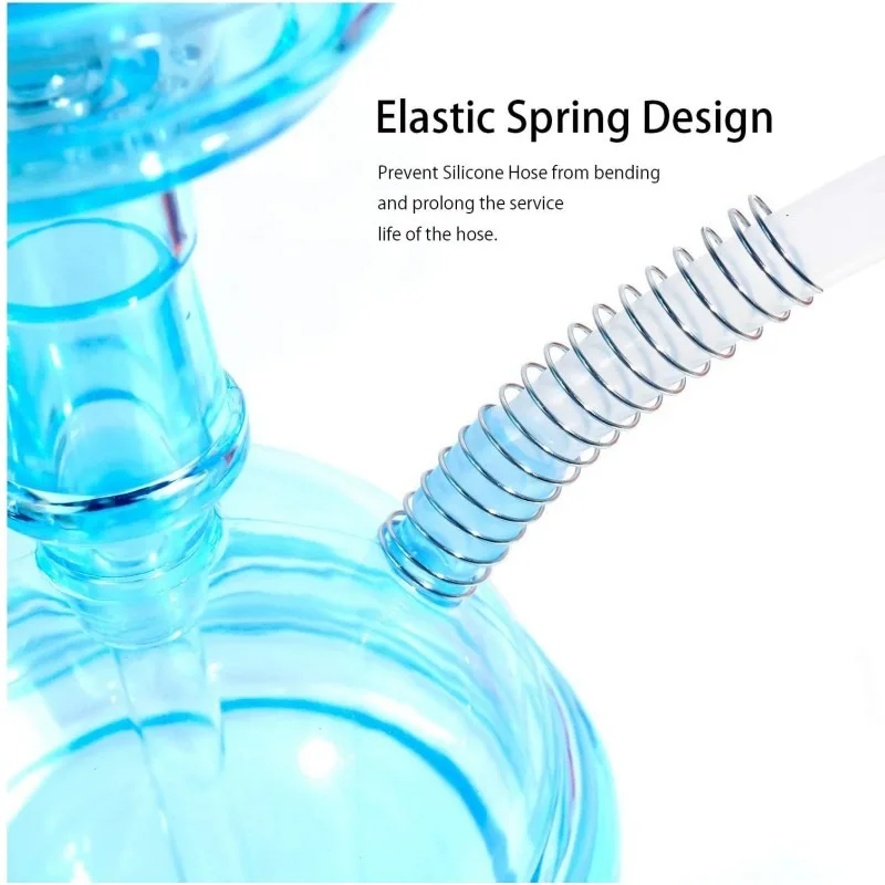 WEPUFF Design Cool Travel Shicha Plastic Sheesha Portable Small Retail Car Hookah Cup Shisha Set with LED Light Smoke Pipe