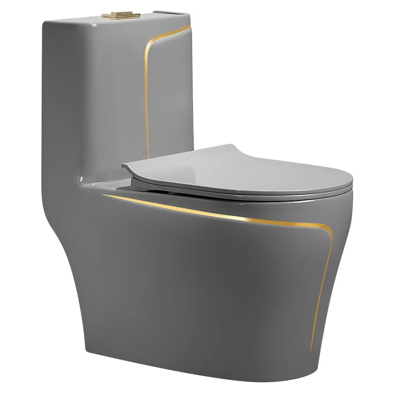 embargo droog Makkelijk te gebeuren Bai Xinyi Cement Gray Household Toilet Gun Gray Color Ceramic Personality  Simple Siphon Toilet - AliExpress