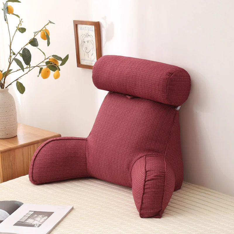All Season Reading Pillow Office Sofa Bedside Back Cushion Bed Lumbar Support Cushions Backrest Backs Rest Pain Relief Pillows 
