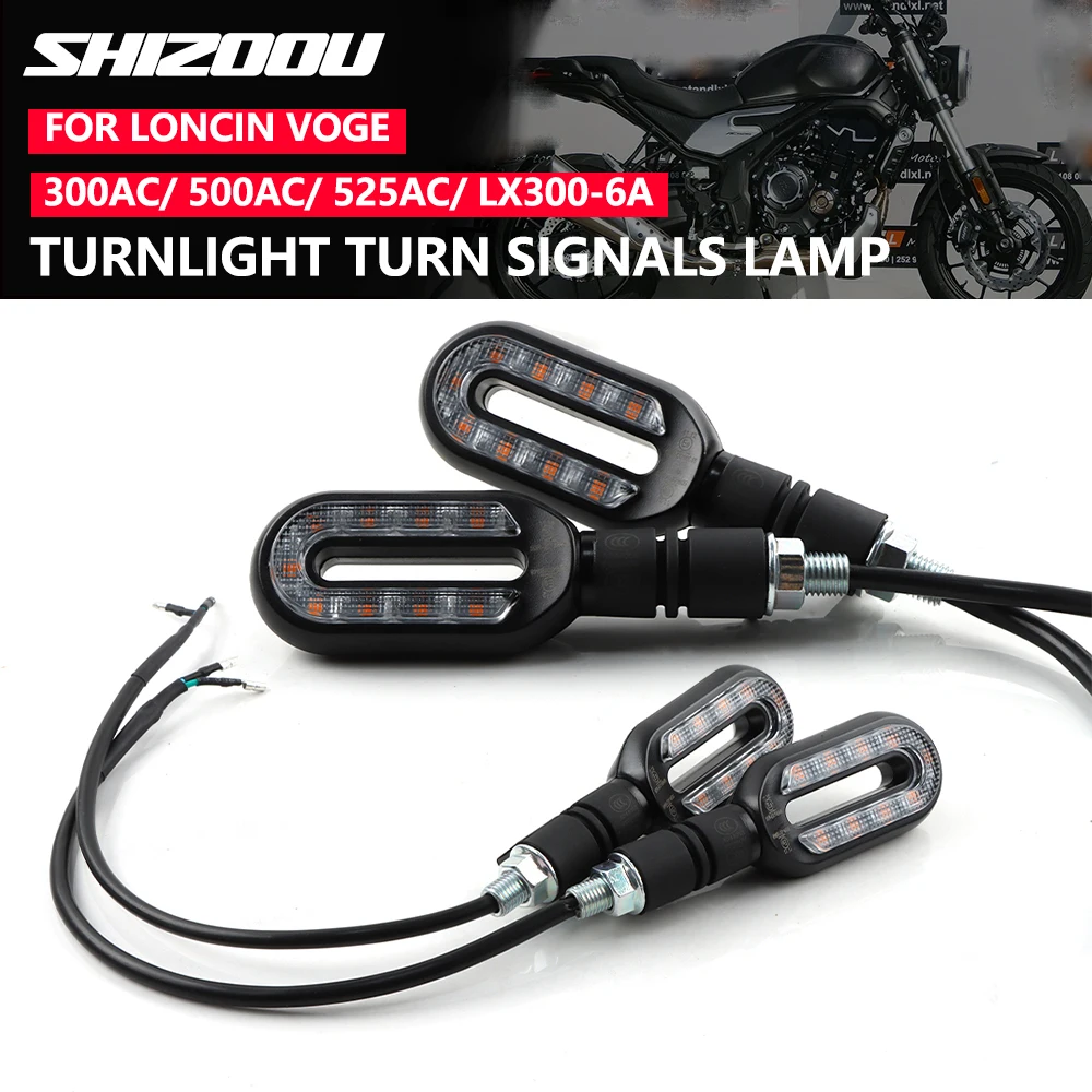 Motorcycle Turnlight Turn Signals Lamp Turn Light Blinker Indicator For Loncin VOGE Valico 300AC 200AC 500AC 525AC LX300-6C