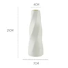 Home DIY Plastic Flower Vase White Imitation Ceramic Flower Arrangement Container Pot Basket Modern Decoration Vases For Flowers 6