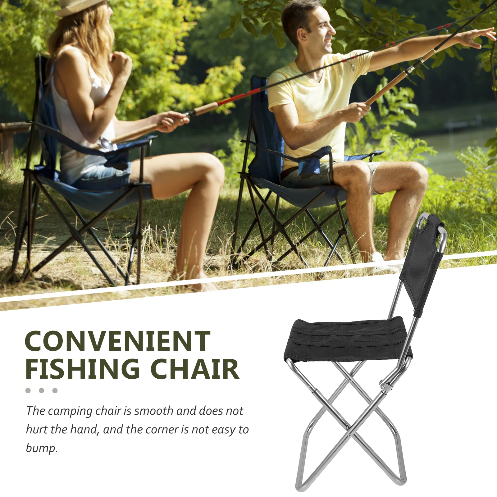 Fishing Folding Chair Stool Multi-function Stools Convenient Portable Outdoor Polyester Camping Foldable