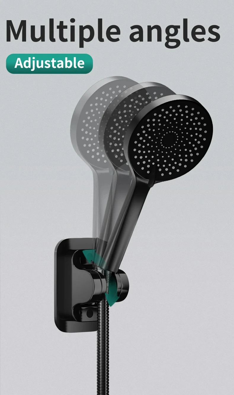 Side view of shower bracket in bathroom