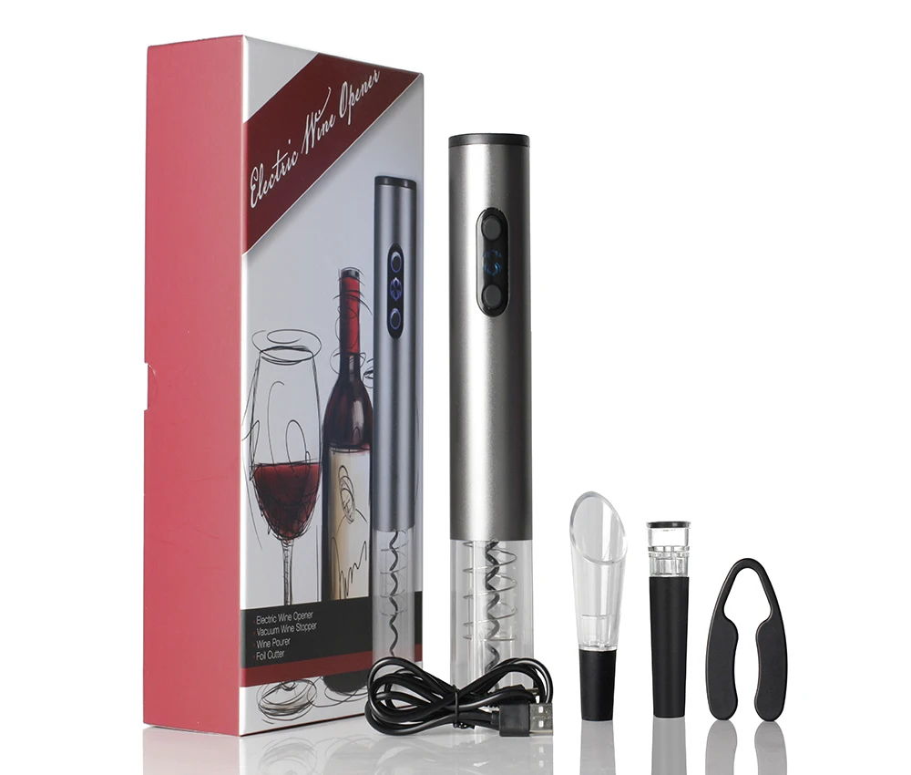 Electric Red Wine Bottle Opener Four piece Set /Automatic Bottle Opener