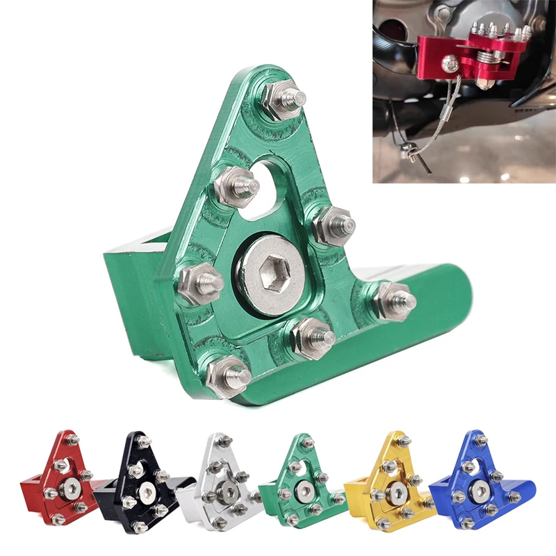 Motorcycle Brake Fastener Motorcycle Folding Brake Head Accessories for Ktm Kawasaki Suzuki Motocross Rear Brake Lever Pedal Pedal Head Aluminum Alloy