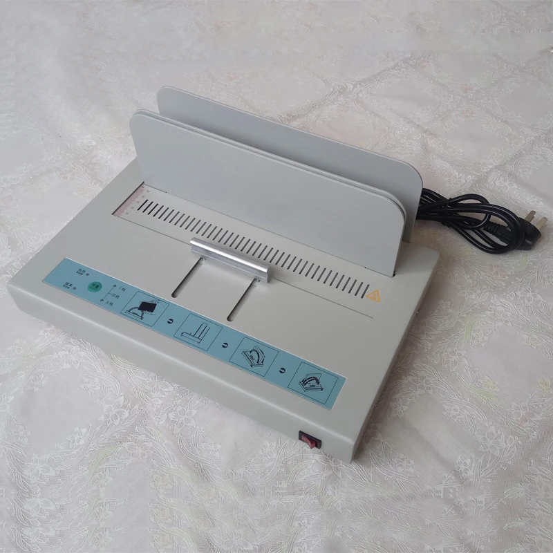 핫멜트 바인딩 기계 소형 접착제 바인딩 스트립 자동 사무용 바우처 수동 일반 종이 폴더 바인더