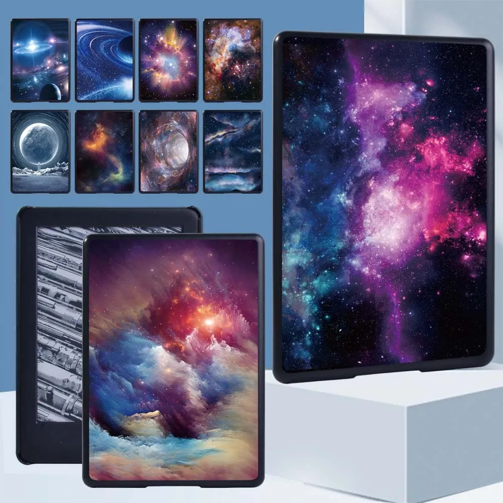 Custodia Per Tablet Per Kindle Paperwhite 4/Kindle 10Th Gen/Kindle 8Th Gen/Paperwhite 1 2 3 Guscio Posteriore Con Motivo Spaziale Ultra Sottile