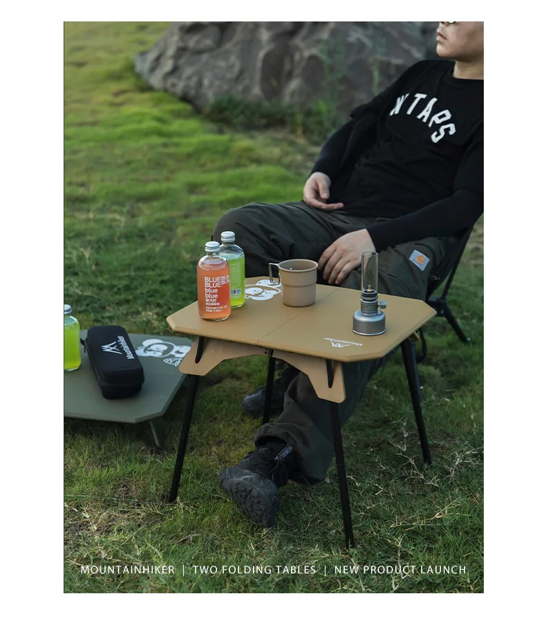 Mountainhiker 새로운 접이식 테이블 경량 야외 캠핑 휴대용 가방이 포함된 2보드 접이식 테이블 휴대용 캐주얼 테이블
