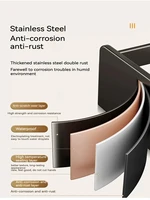 Kitchen Cabinet Storage Kitchen Storage Rack Wall-mounted Shower Shelf Bathroom Accessories No Drill Shelf 4