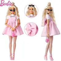 Surtido Original Mattel Barbie Deluxe estilo muñeca rubia para niñas juguetes de articulaciones articuladas para niños regalos de cumpleaños y Navidad - Imagen 3