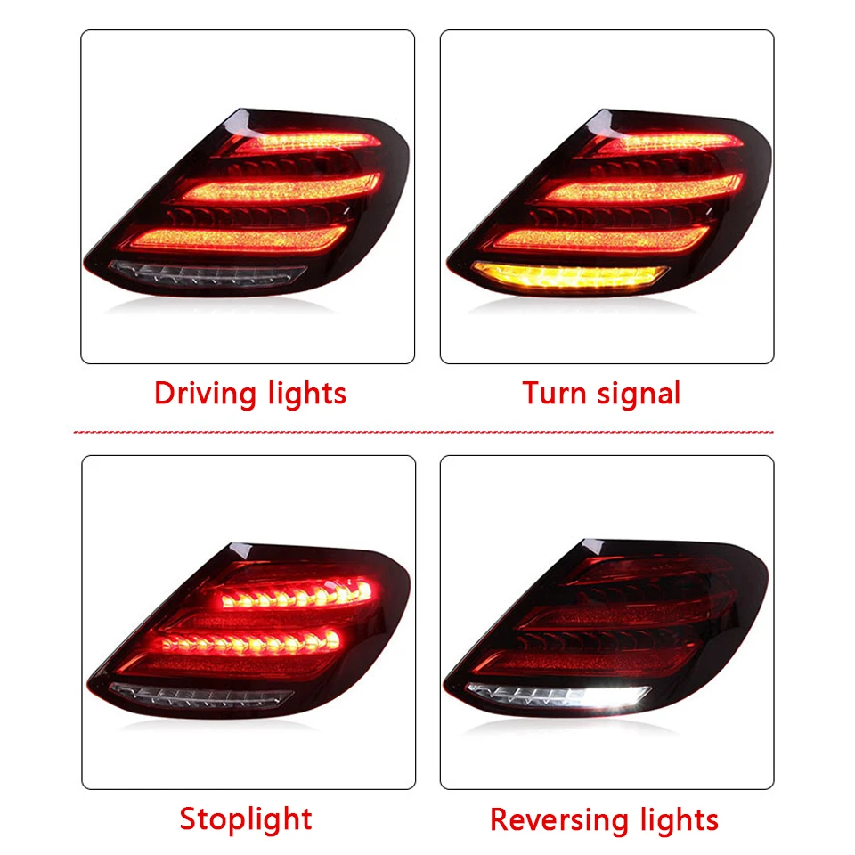 【Eクラス】W213 社外スモークLEDテール Amazon | BRIGHTZ Eクラス W213 スモークテールライトカバー