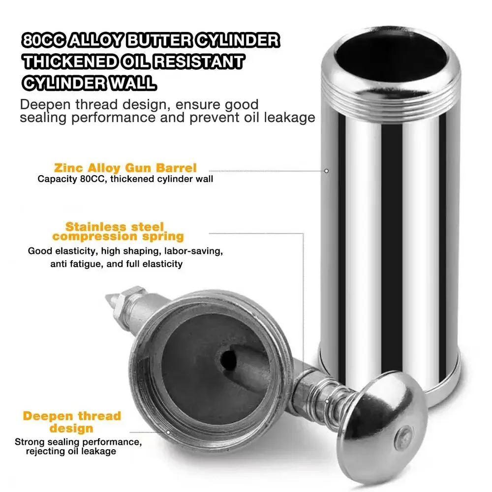 Mini Grease Guns Car Mini Grease Injector Precision Injector 1000 PSI Oil for Garages Workshops Maintenance Work