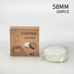 Premium Round Coffee Filter Papers - Disposable Secondary Filters for Espresso Portafilters | Barista Essentials (58mm)