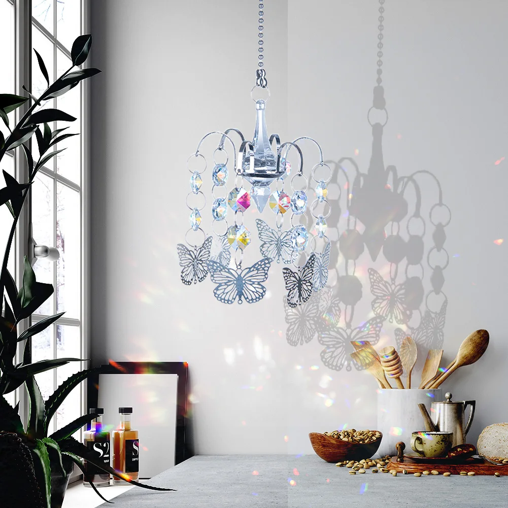 Prism Part Crystal Chandelier Handcrafted Room Pendant Jewelry Art Suncatcher