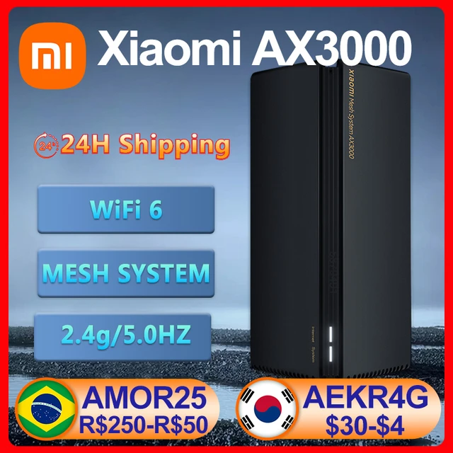Original Xiaomi Ax3000 Router Wifi6 5ghz Mesh System Router Full Gigabit  Wifi Repeater 4 Antennas Network Extender Amplifier - Routers - AliExpress