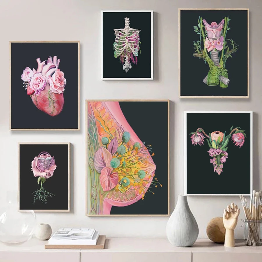 

Anatomy Art DIY 5D Diamond Painting Diamond Mosaic Human Organs Diamond Embroidery Hand-inlaid Rhinestone Home Decoration