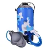 12L PVC Foot-pump Outdoor Shower Water Bag Portable Inflatable Shower Supplies for Camping Hiking Beach Traveling 1