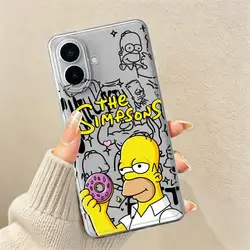 Simpson Themed Smartphone Protective Case - Galaxy A21s (Mix01)