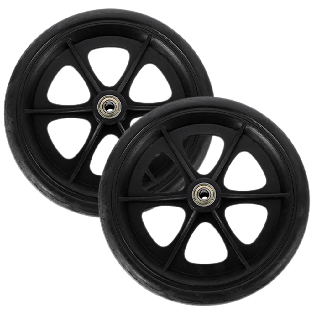 

2 Pcs Wheelchair Front Contr Wheels Drive Walker Replacement Replaceable Accessories 6 Inch Stainless Steel Attachment
