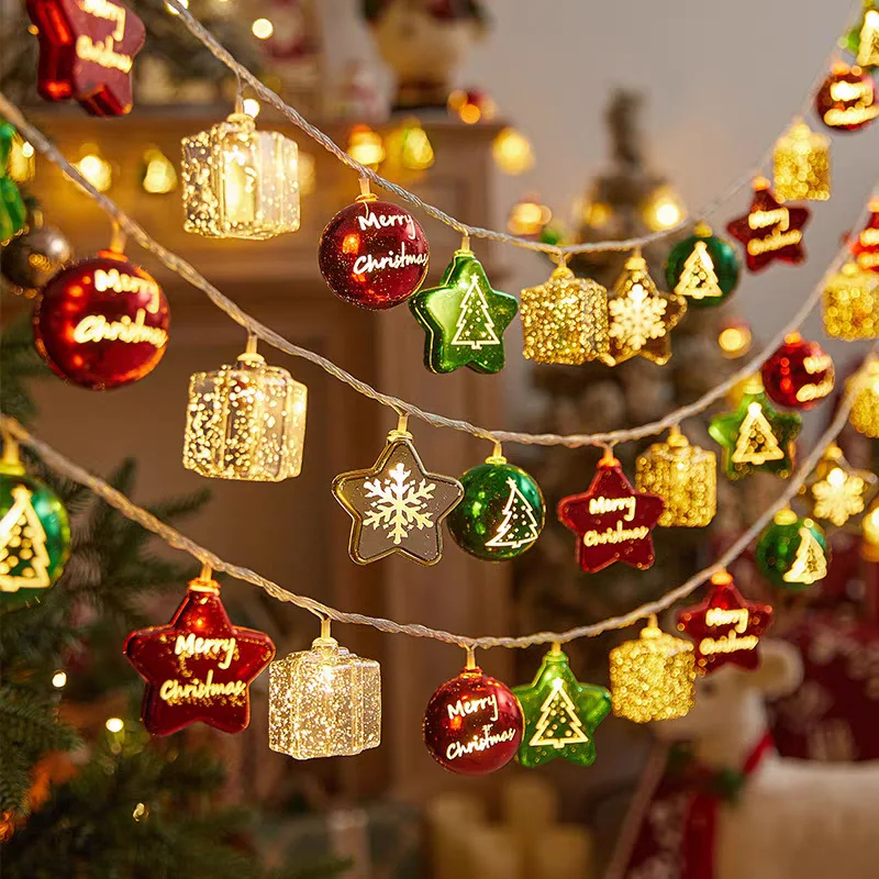thumbnail image 1 of Guirnalda de luces navideñas con forma de estrella y USB, luces LED decorativas para ventana, decoraciones navideñas para fiestas de Año Nuevo 2024, 1 of 4