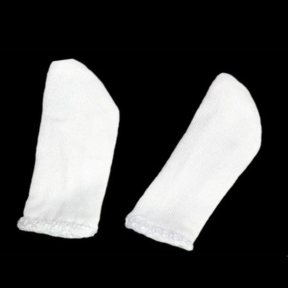 100PCS White Cotton Finger Cots Disposable Sweat Absorption Fingers Protective Gloves Thickening Extension Finger Covers Work