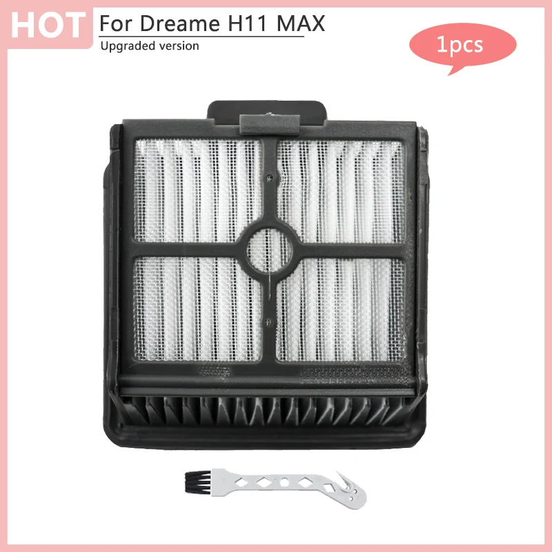 Acessórios de filtro hepa de escova de rolo de substituição para dreame h11, h11 max acessórios aspirador de pó kits de peças de reposição