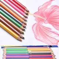 24 Colors Double Headed Pencils for Children Professional Drawing Sketching and Pastel Art Premium Student School Art Supplies 6