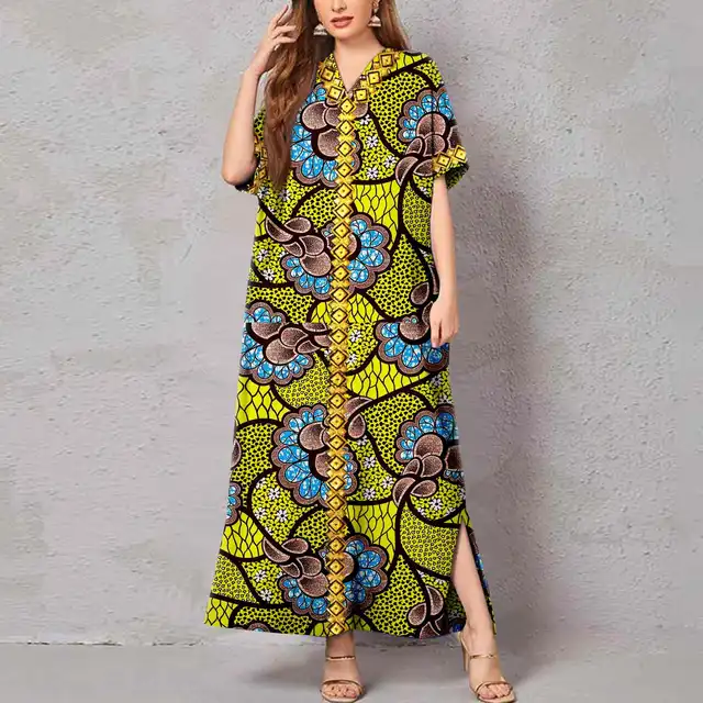 Amina Embroidered Print Dress - Image 3