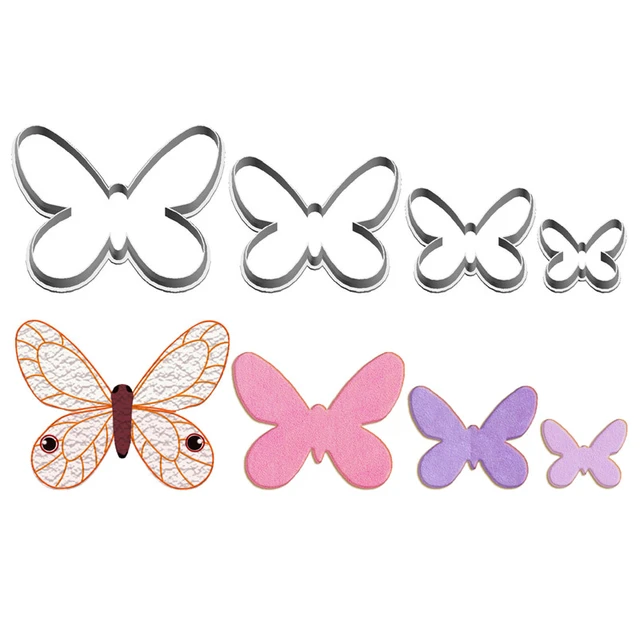 Fondant Butterfly Cutter Tools  Fondant Cake Cookie Butterfly - Cookie  Cutters - Aliexpress