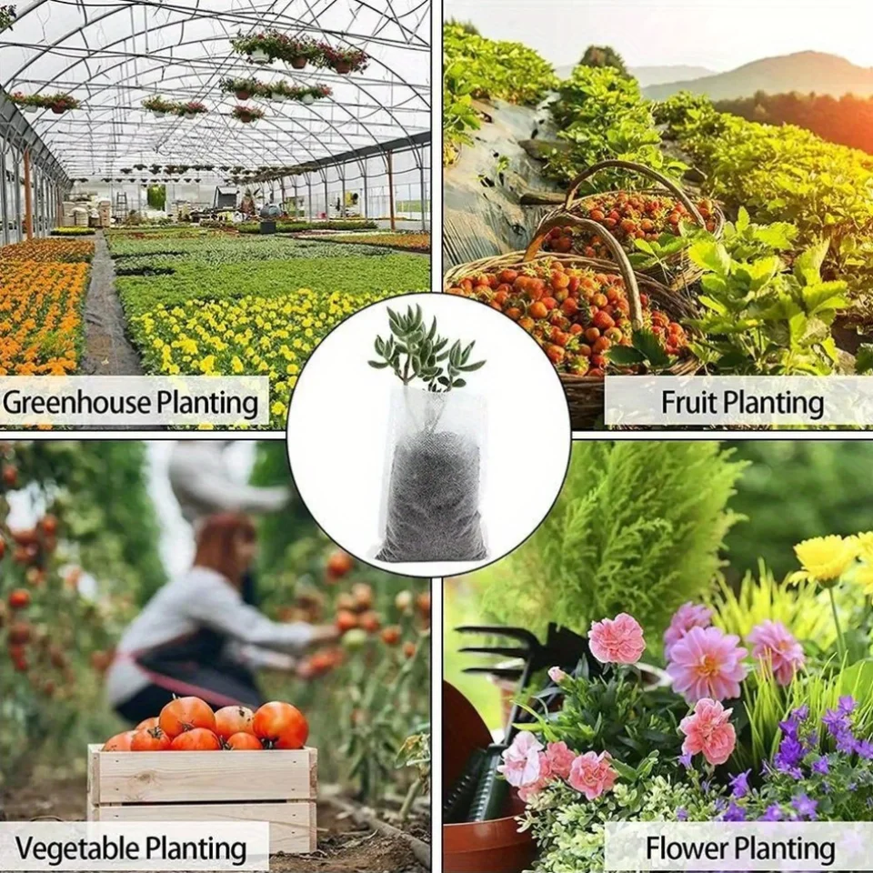 Giardinaggio Urbano Contenitori Sacchetti Coltivazione 5 Pezzi - Per Orto Su Balcone E Giardino