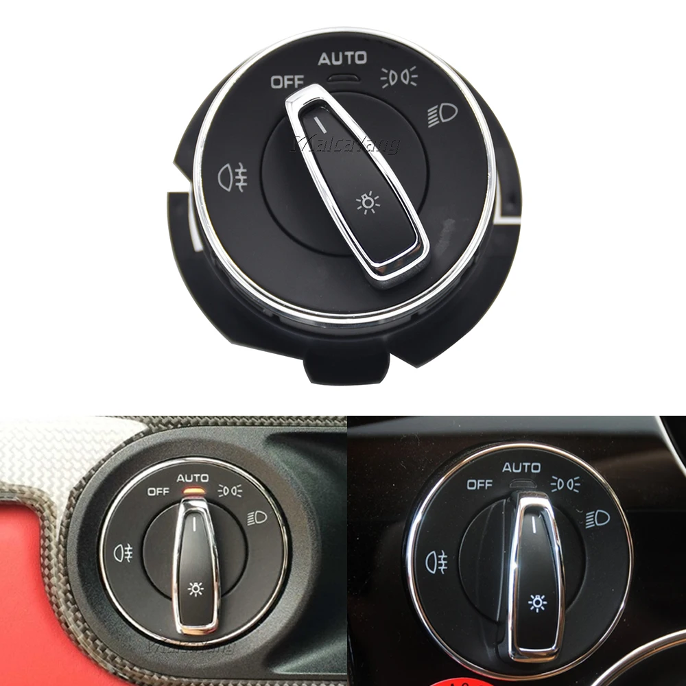 

97061353308 97061353307 For Porsche Cayman 2014-2016 Panamera 2010-2016 With Chrome Headlight Control Switch Fog Lamp Switch