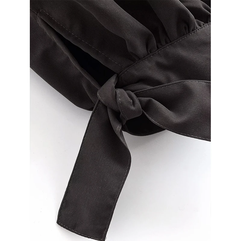 Fashion Bow Tied Lantern Pants For Women Elastic High Waist Long Trousers 2025 Autumn Lady High Street Chic Pants ﻿