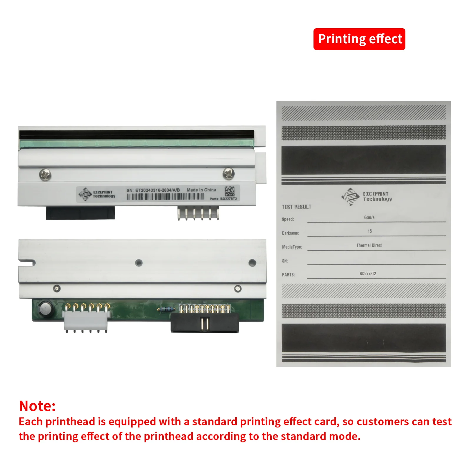 Description Picture 3 of itemBrand New 203dpi Print head for Datamax I-4212 I-4212E I-Class Mark II Printer，PHD20-2278-01