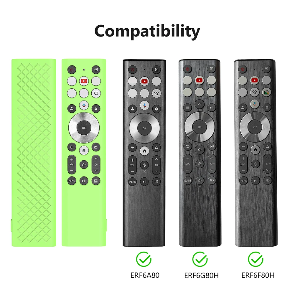 Silicone Cover Protective Case Shockproof Silicone Sleeve Remote Case Soft Protector Hisense ERF6A80/ERF6G80H/ERF6F80H