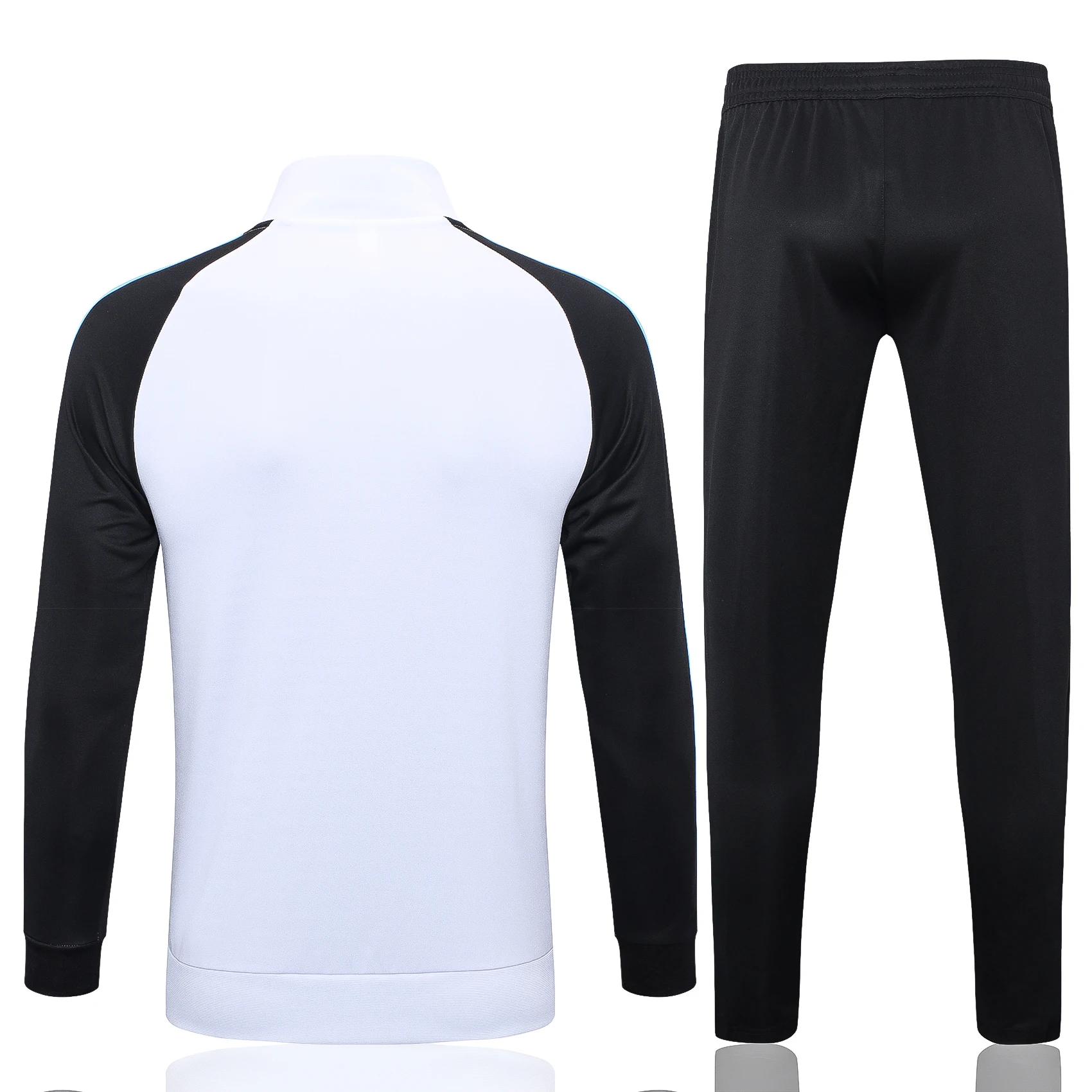 Adidas Soccer Jerseys Men Fashionable Athletic Embroidered Stripe Moisture-wicking Football Training Suit Sets Blue Black