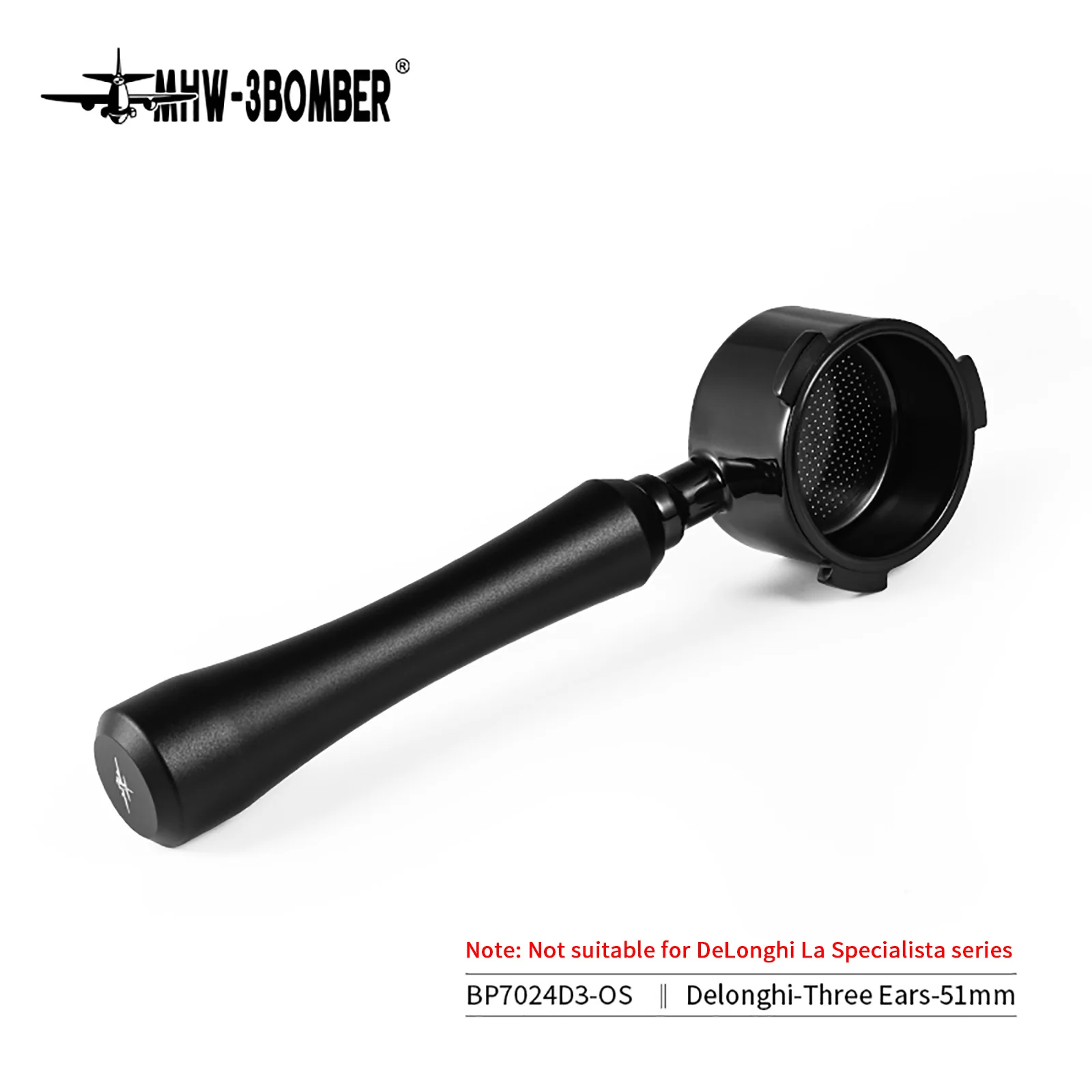 Espresso Bottomless Portafilter MHW-3BOMBER with Filter Basket for Breville/Delonghi/Lamarzocco/E61 Coffee Machine