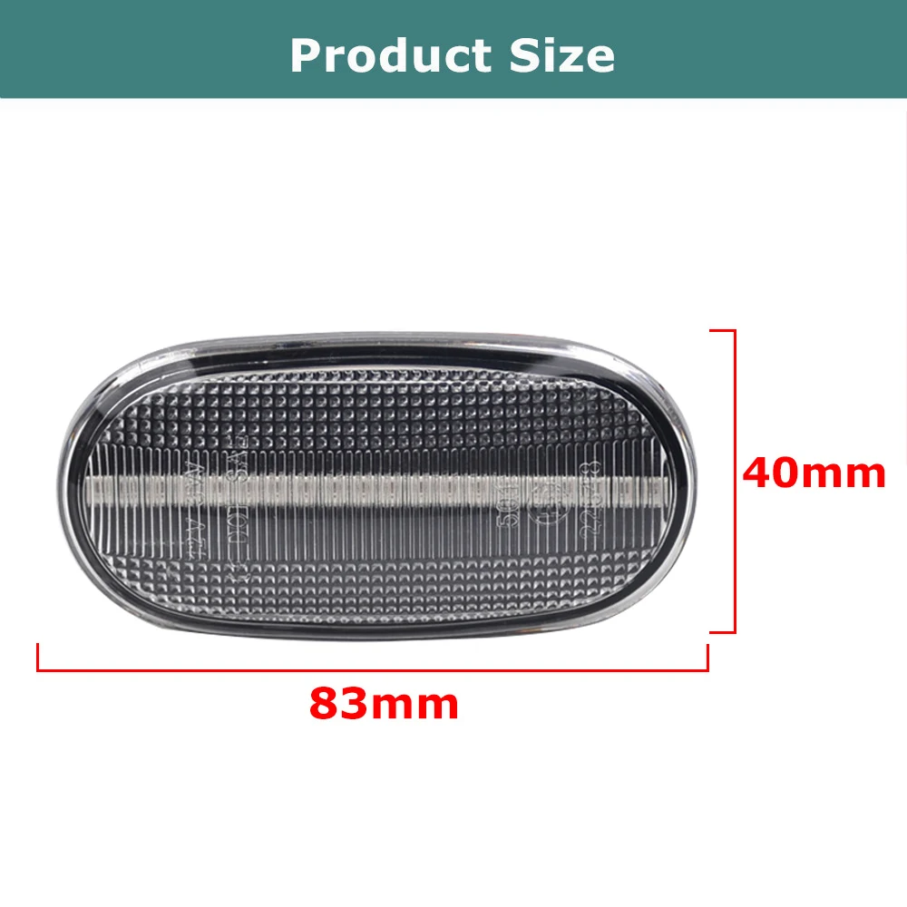 Feux Clignotants Latéraux LED Fumés Pour Jeep Compass, Patriot, Dodge Nitro - Dynamique, Plug & Play