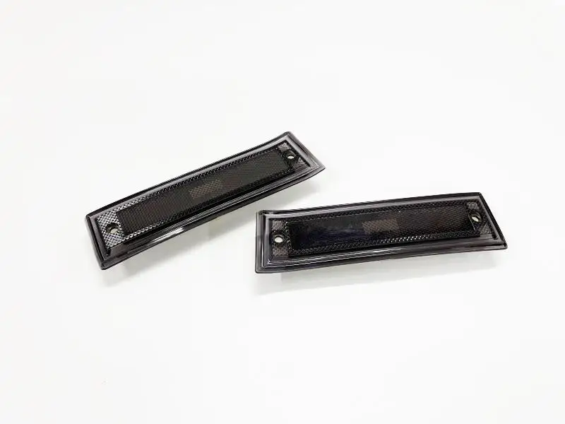 

2PCS Black Front Bumper Side Marker Light Reflector For 1981-1991 Chevrolet GMC CK Pick Up Blazer Jimmy
